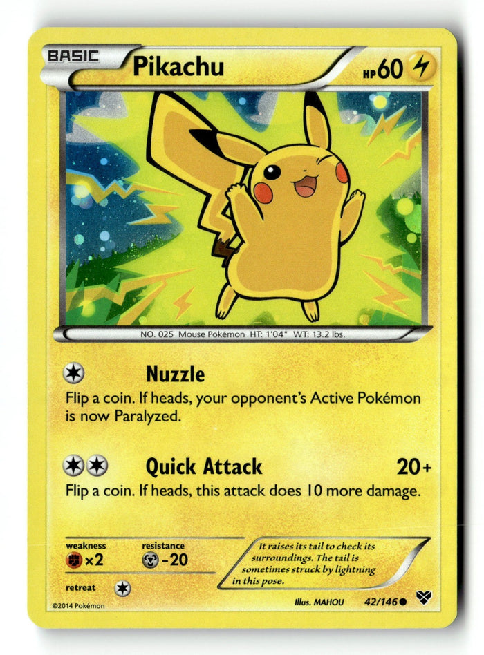 Pokemon Card Pikachu - 2014 Movie Promo Holo LP 042/146