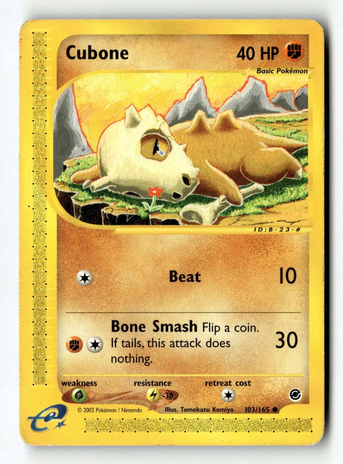 Pokemon Card Cubone LP Expedition 103/165