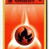Pokemon Card Fire Energy 1st Edition LP Base Set (Shadowless) 098/102