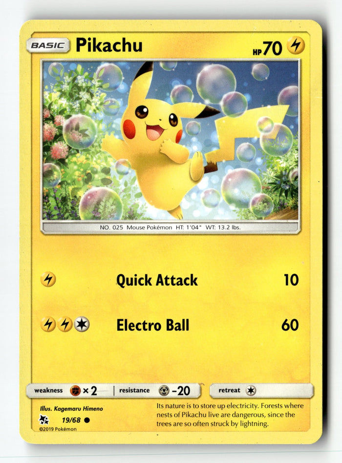 Pokemon Card Pikachu LP Hidden Fates 19/68