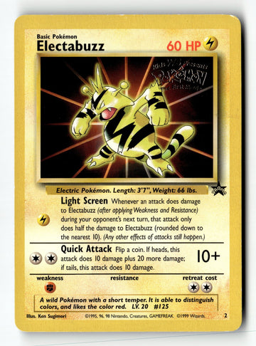 Pokemon Card Electabuzz (Movie Promo) LP WoTC Promo 02/53