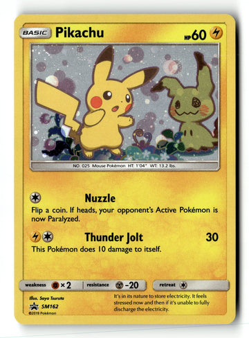 Pokemon Card Pikachu Holo LP SM Promos SM162