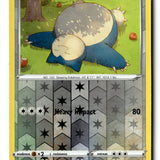 Pokemon Card Snorlax Reverse Holo LP SWSH08: Fusion Strike 206/264