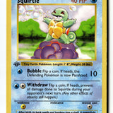 Pokemon Card Squirtle 1st Edition LP Base Set (Shadowless) 063/102