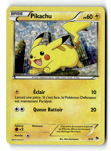Pokemon Card Pikachu McDonald's 2013 Holo 5/12 FRENCH