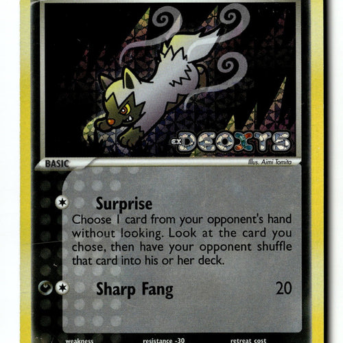 Pokemon Card Poochyena Reverse Holo LP Deoxys 70/107 (1)