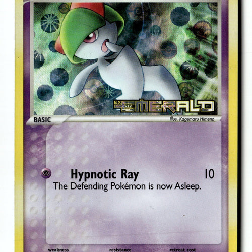 Pokemon Card Ralts Reverse Holo LP Emerald 61/106