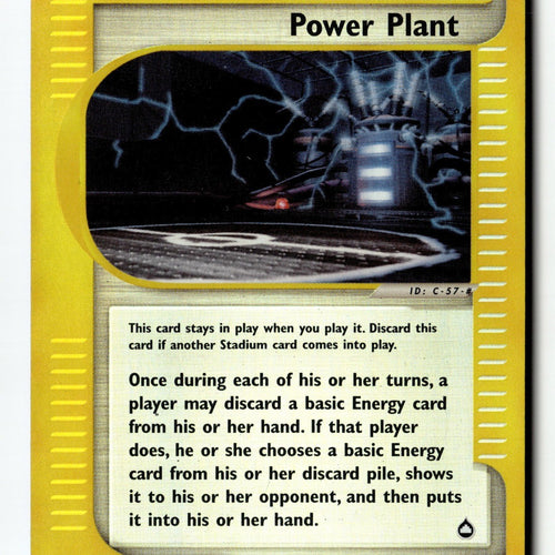 Pokemon Card Power Plant Reverse Holo LP Aquapolis 139/147
