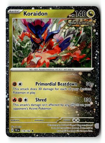 Pokemon Card Koraidon - LP Deck Exclusives Cosmo Holo 119/162