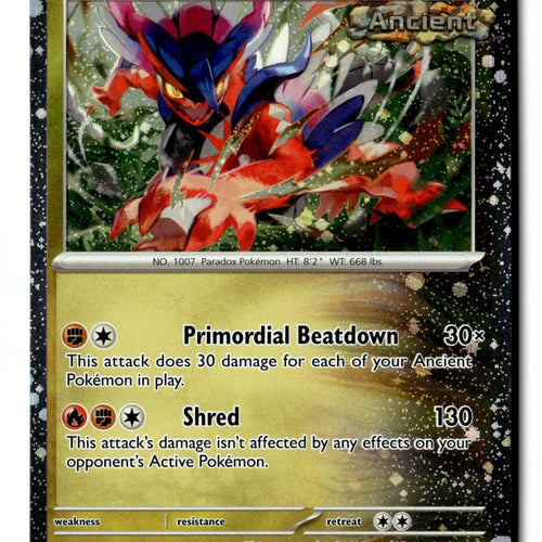 Pokemon Card Koraidon - LP Deck Exclusives Cosmo Holo 119/162
