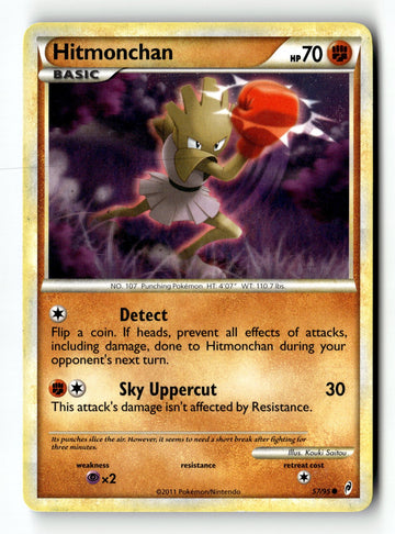 Pokemon Card Hitmonchan LP Call of Legends 57/95