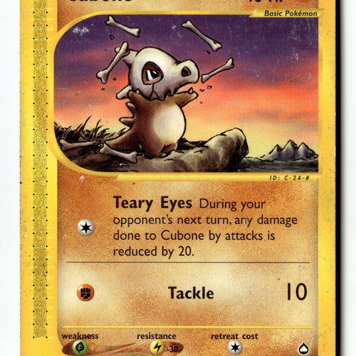 Pokemon Card Cubone LP Aquapolis 72/147 (1)