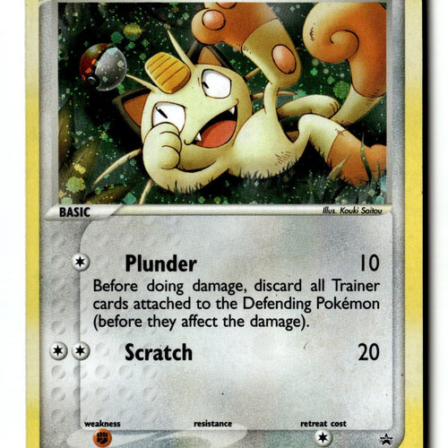 Pokemon Card Meowth - (EX Series Collector's Tin) Holo LP Nintendo Promos 013