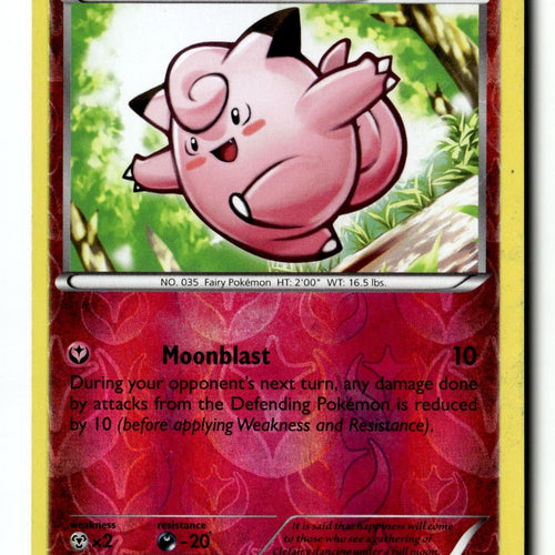 Pokemon Card Clefairy (70) Reverse Holo LP XY - Furious Fists 70/111