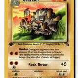 Pokemon Card Graveler 1st Edition LP Fossil 37/62