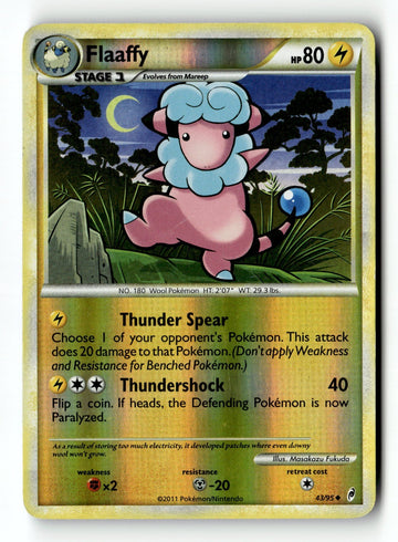 Pokemon Card Flaaffy Reverse Holo LP Call of Legends 43/95