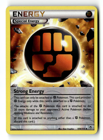 Pokemon Card Strong Energy Reverse Holo LP XY - Furious Fists 104/111