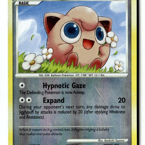 Pokemon Card Jigglypuff Reverse Holo LP Great Encounters 72/106