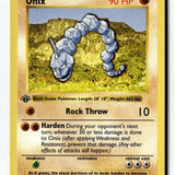 Pokemon Card Onix 1st Edition LP Base Set (Shadowless) 056/102