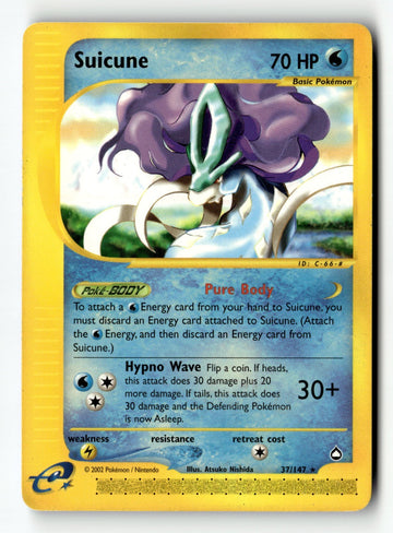 Pokemon Card Suicune LP Aquapolis 037/147