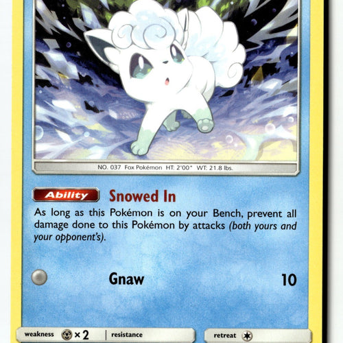 Pokemon Card Alolan Vulpix LP SM - Cosmic Eclipse 39/236
