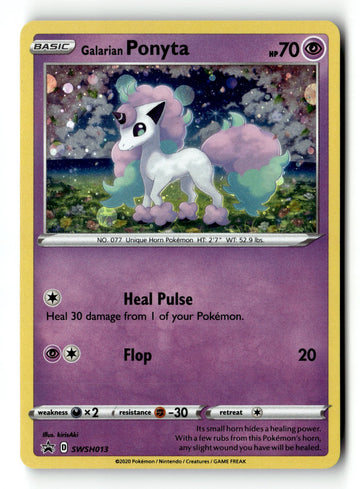 Pokemon Card Galarian Ponyta - Holo LP SWSH: Sword & Shield Promo Cards SWSH013