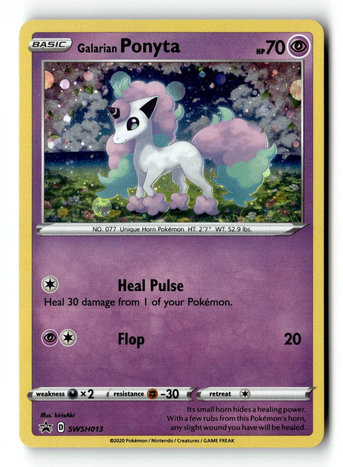 Pokemon Card Galarian Ponyta - Holo LP SWSH: Sword & Shield Promo Cards SWSH013