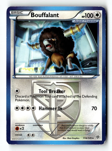 Pokemon Card Bouffalant (Team Plasma) LP Plasma Storm 114/135