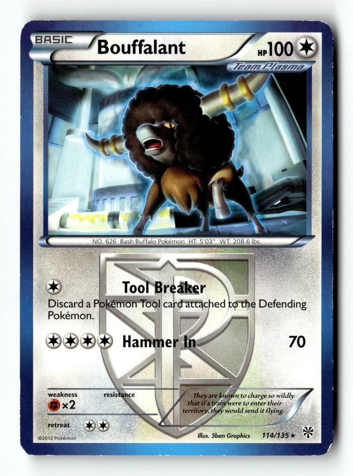 Pokemon Card Bouffalant (Team Plasma) LP Plasma Storm 114/135