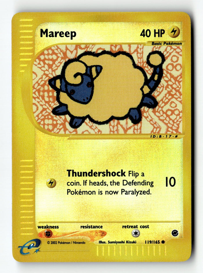 Pokemon Card Mareep Reverse Holo LP Expedition 119/165