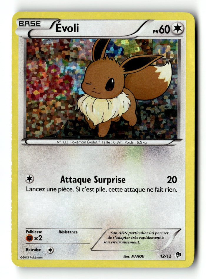 Pokemon Card Eevee McDonald's 2013 Holo 12/12