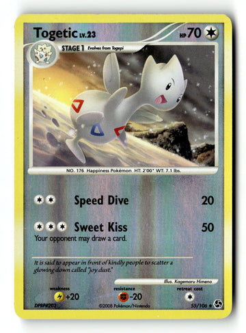 Pokemon Card Togetic Reverse Holo LP Great Encounters 55/106