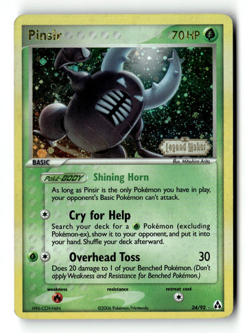 Pokemon Card Pinsir Reverse Holo LP Legend Maker 24/92