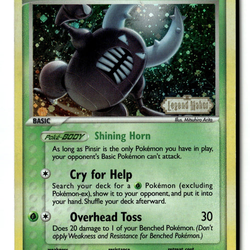 Pokemon Card Pinsir Reverse Holo LP Legend Maker 24/92