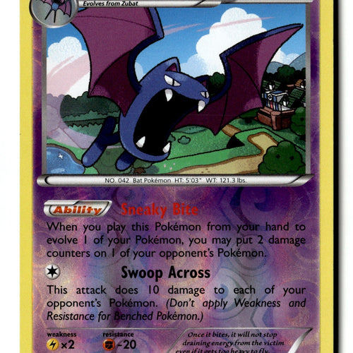 Pokemon Card Golbat Reverse Holo LP Generations 31/83
