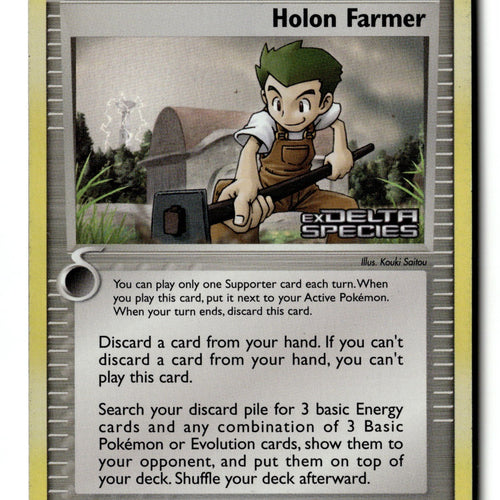 Pokemon Card Holon Farmer Reverse Holo LP Delta Species 91/113