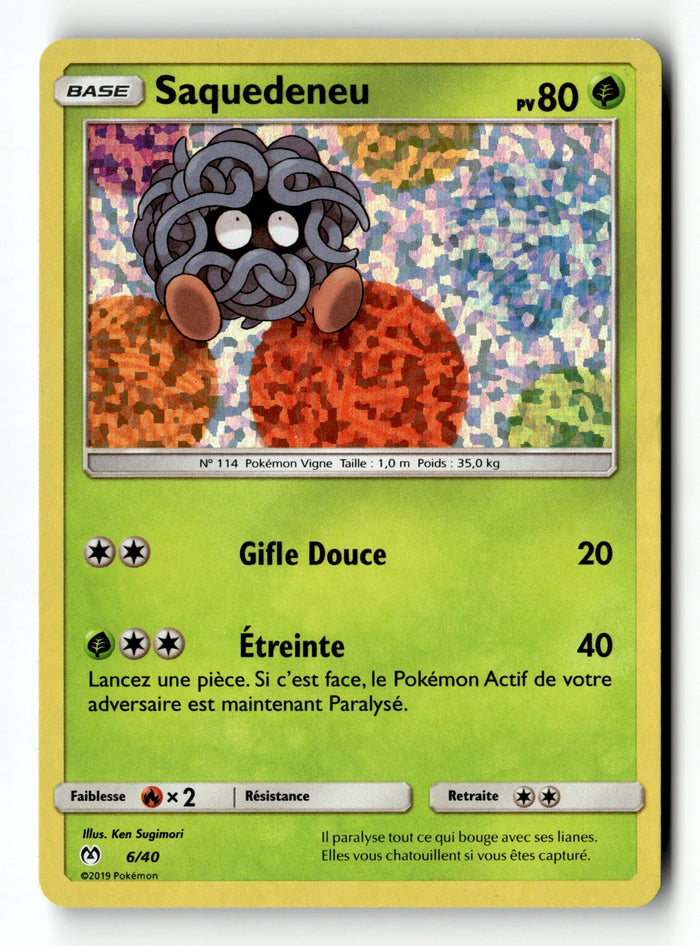 Pokemon Card Tangela McDonald's 2019 Holo 6/40 NM FRENCH (3)