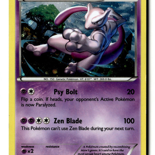 Pokemon Card Mewtwo - Holo LP XY Promos XY100