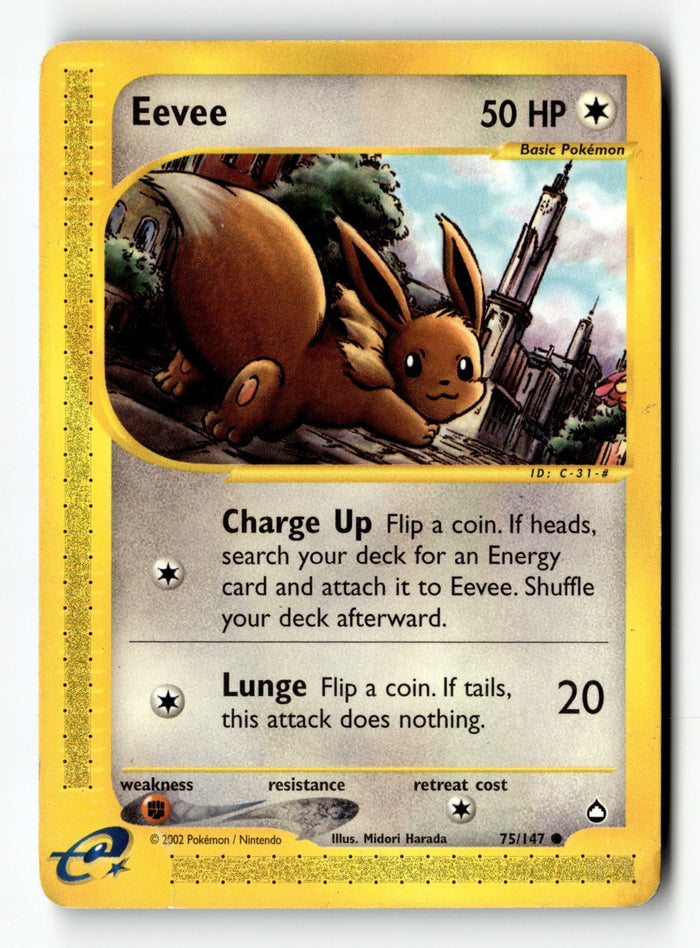 Pokemon Card Eevee LP Aquapolis 75/147