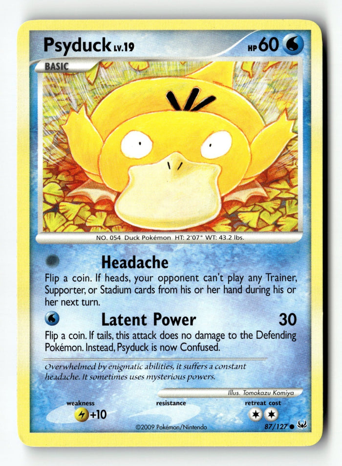 Pokemon Card Psyduck LP Platinum 87/127