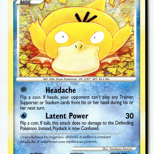 Pokemon Card Psyduck LP Platinum 87/127