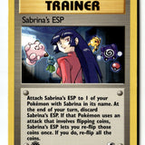 Pokemon Card Sabrina's ESP 1st Edition LP Gym Heroes 117/132