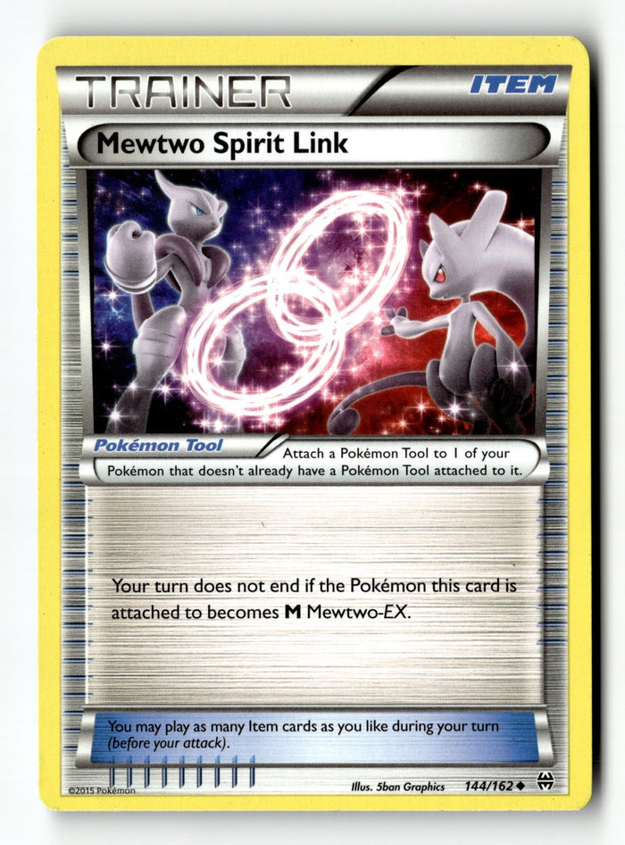 Pokemon Card Mewtwo Spirit Link LP XY - BREAKthrough 144/162