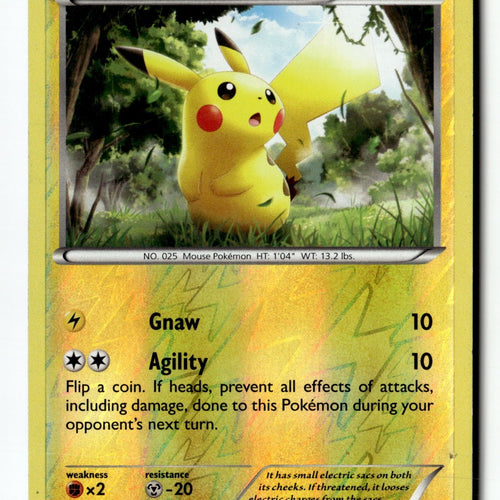 Pokemon Card Pikachu Reverse Holo LP XY - BREAKthrough 48/162