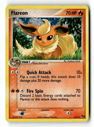Pokemon Card Flareon Holo LP POP Series 3 2/17