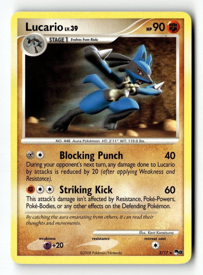 Pokemon Card Lucario LP POP Series 8 2/17
