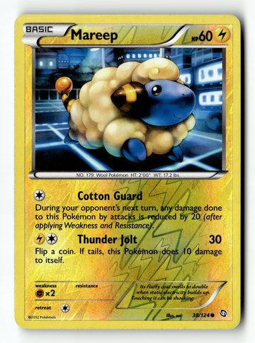 Pokemon Card Mareep Reverse Holo LP Dragons Exalted 38/124