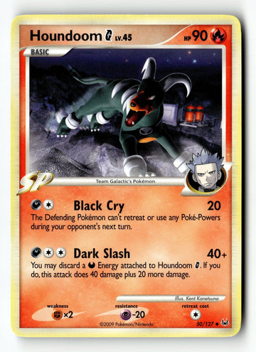 Pokemon Card Houndoom G LP Platinum 50/127