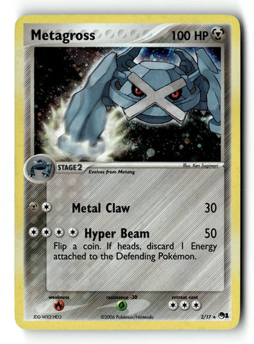 Pokemon Card Metagross Holo LP POP Series 1 002/017
