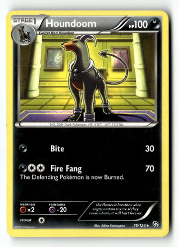 Pokemon Card Houndoom LP Dragons Exalted 75/124